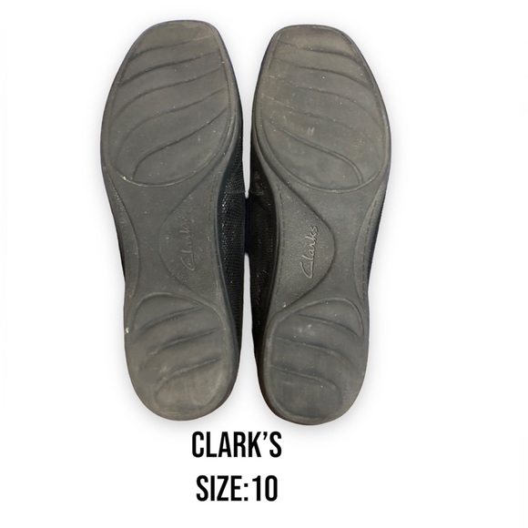 Clarks Leather Loafers Black - Picture 2 of 5